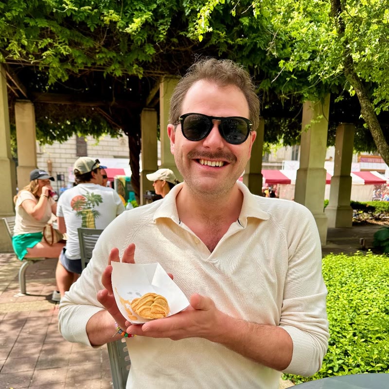 Thomas at a Cincinnati food festival